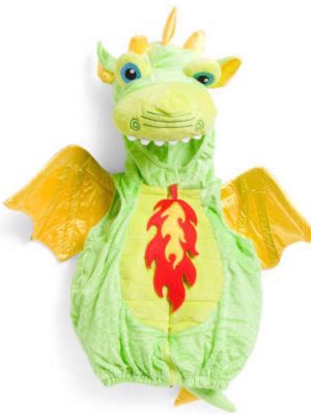 FAO Schwartz Halloween Costume Puff The Baby Dragon Plush Hooded Polyfilled 3-6m